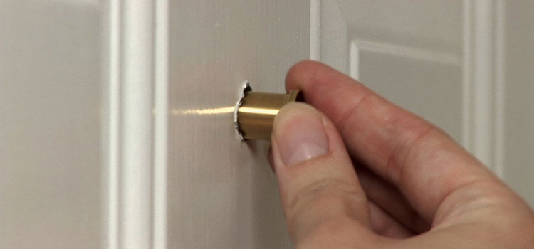 peephole door repair in Country Club